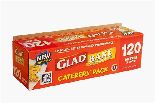 GLAD BAKE & COOKING PAPER 30CM 120M Pack Size: 6