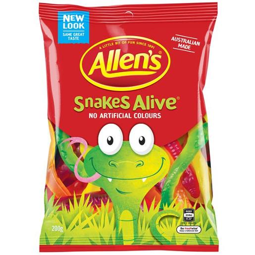 ALLENS SNAKES ALIVE 200GM Pack Size: 12