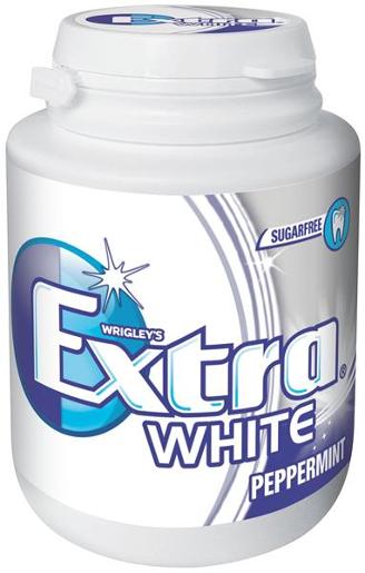 WRIGLEYS EXTRA WHITE 46 PIECE PELLET BOTTLE MEGAPACK 64GM Pack Size: 6