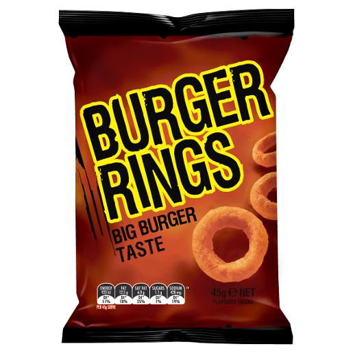 BURGER RINGS ORIGINAL 45GM Pack Size: 18