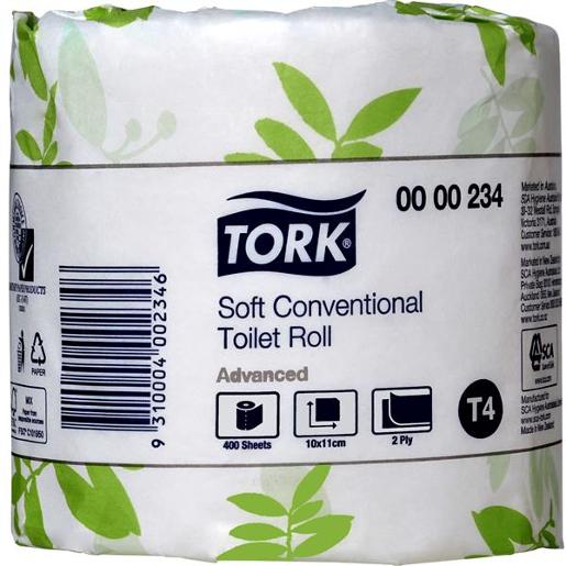 TORK ADVANCED TOILET PAPER ROLL 2PLY 1EA Pack Size: 48