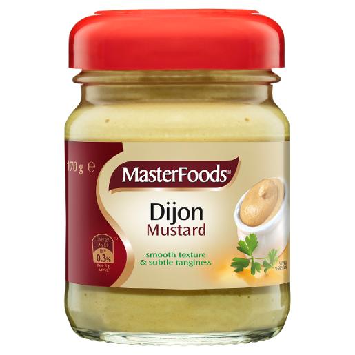 MASTERFOODS DIJON MUSTARD 170GM Pack Size: 6