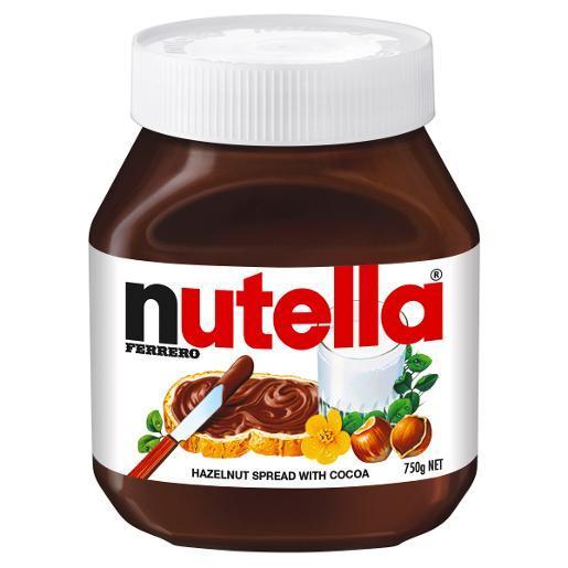 NUTELLA HAZELNUT CHOCOLATE SPREAD 750GM Pack Size: 9