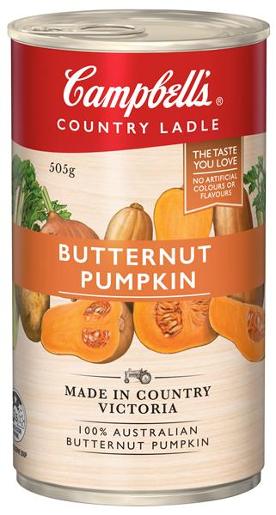 CAMPBELLS COUNTRY LADLE SOUP BUTTERNUT PUMPKIN 505G Pack Size: 12