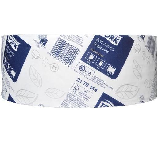 TORK ADVANCE JUMBO TOILET ROLL T1 320M Pack Size: 6