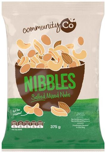 COMMUNITY CO SALTED MIXED NUTS 375GM Pack Size: 12