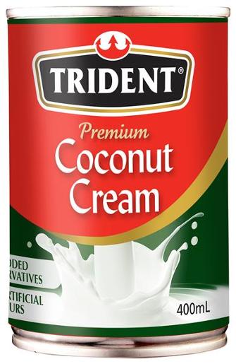 TRIDENT CREAM COCONUT 400GM Pack Size: 12