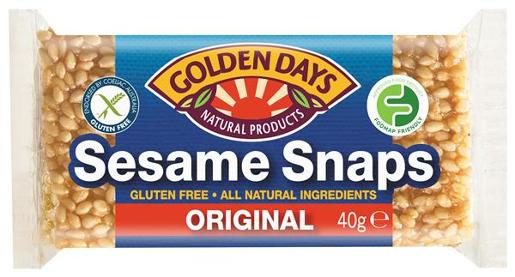GOLDEN DAYS SESAME SNAPS ORIGINAL 40GM Pack Size: 24