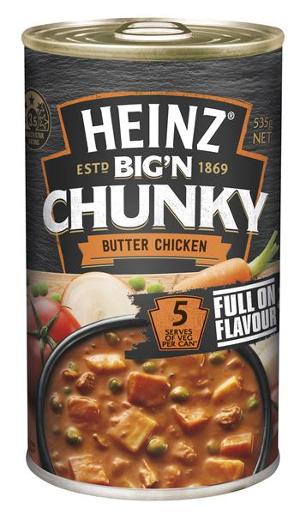 HEINZ CHUNKY BUTTER CHICKEN SOUP 535GM Pack Size: 12