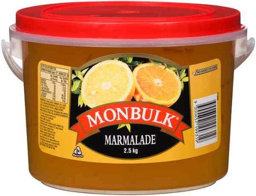 KRAFT ENGLISH STYLE MARMALADE 2.5KG Pack Size: 3
