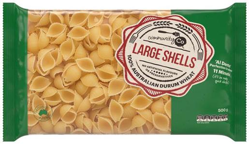COMMUNITY CO #29 LARGE SHELLS 500GM Pack Size: 12