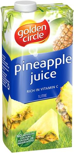 GOLDEN CIRCLE PINEAPPLE JUICE 1L Pack Size: 12