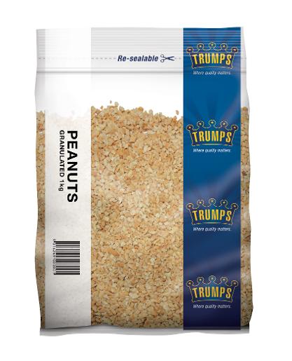TRUMPS GRANULATED PEANUTS 1KG Pack Size: 10