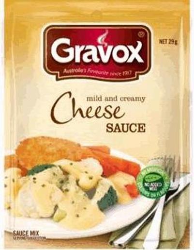 GRAVOX GRAVY MIX SACHEL CHEESE 29G Pack Size: 18