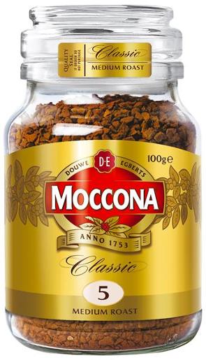 MOCCONA FREEZE DRIED CLASSIC COFFEE 100GM Pack Size: 6