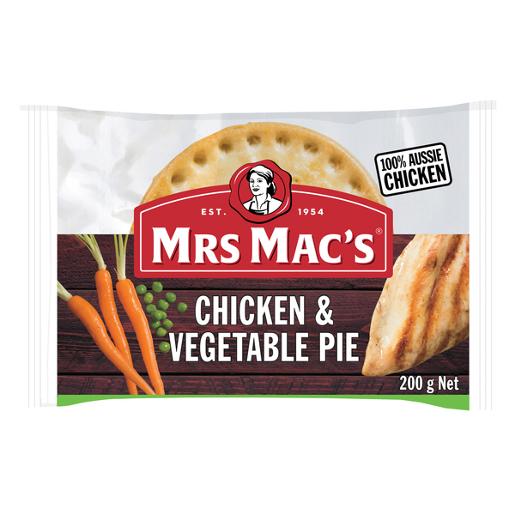 VILLIS CHICKEN AND VEGETABLE PIE 200GM pack size:12