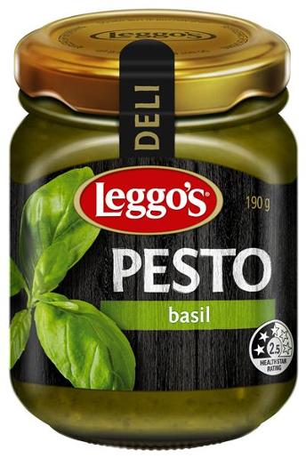 LEGGOS TRADITIONAL BASIL PESTO 190GM Pack Size: 8