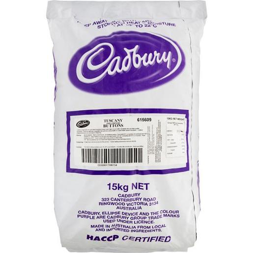 CADBURY BUTTONS DARK TUSCANY 15KG Pack Size: 1