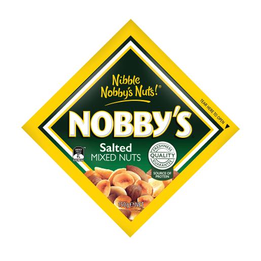 NOBBYS SALTED MIXED NUTS 150G Pack Size: 12