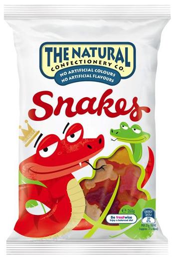 NATURAL CONFECT SNAKES 260GM Pack Size: 16