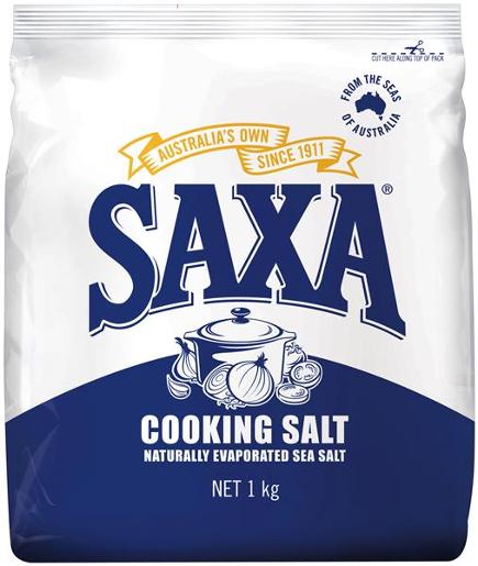 SAXA COOKING SALT 1KG Pack Size: 5