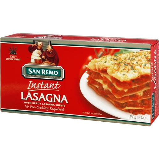 SAN REMO INSTANT LASAGNA 250GM Pack Size: 12