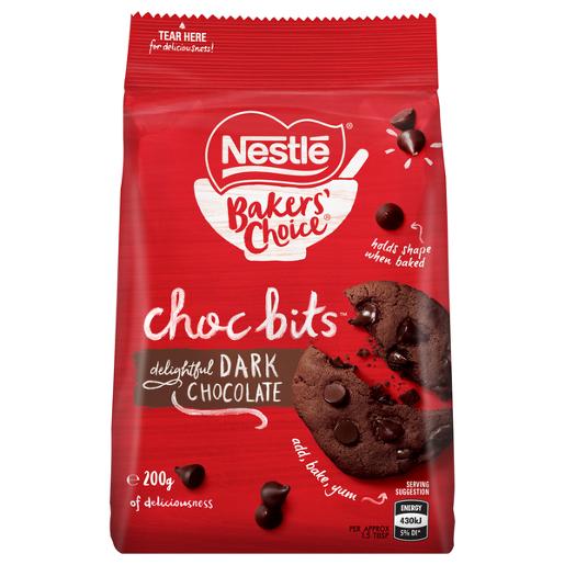 NESTLE DARK BAKING CHOCOLATE BITS 200GM Pack Size: 12