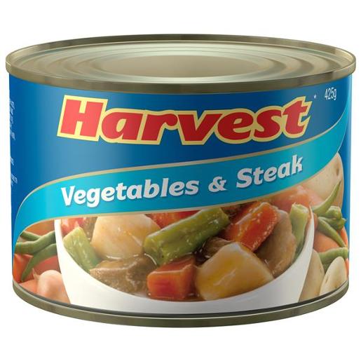 HARVEST VEGETABLE AND STEAK 425GM Pack Size: 8