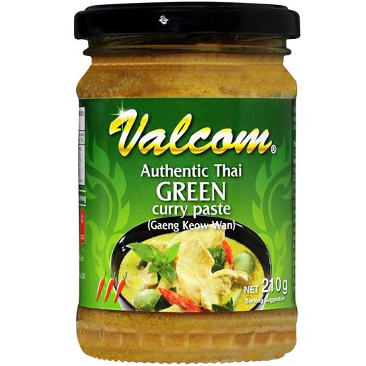 VALCOM GREEN CURRY PASTE 210GM Pack Size: 6