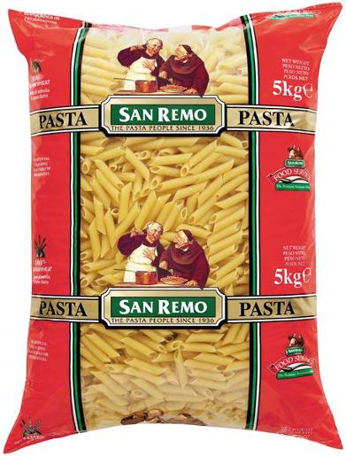 SAN REMO PENNE #18 5KG Pack Size: 2