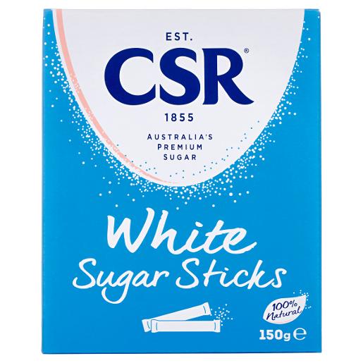 CSR WHITE SUGAR STICKS PREMIUM 150G Pack Size: 12