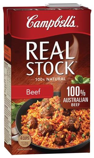 CAMPBELLS REAL STOCK BEEF 1L Pack Size: 6