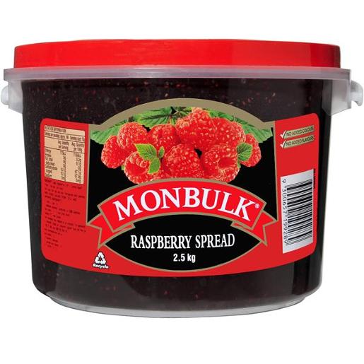 KRAFT RASPBERRY JAM 2.5KG Pack Size: 3