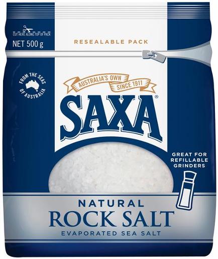 SAXA ROCK SALT 500GM Pack Size: 6
