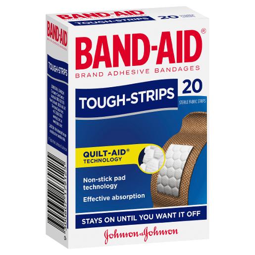 BANDAID TOUGH STRIPS REGULAR 20S Pack Size: 6