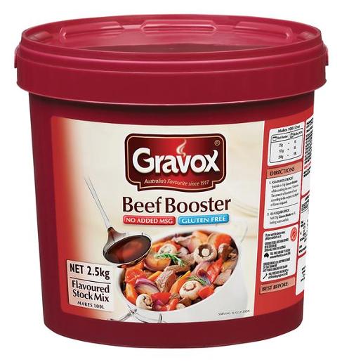 GRAVOX BOOSTER BEEF GLUTEN FREE 2.5KG Pack Size: 3