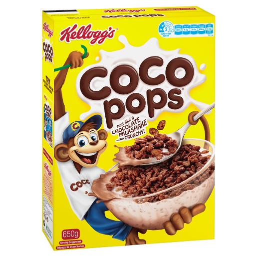 KELLOGGS COCO POPS 650GM Pack Size: 12