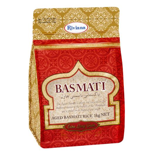 RIVIANA BASMATI LONG GRAIN RICE 1KG Pack Size: 12