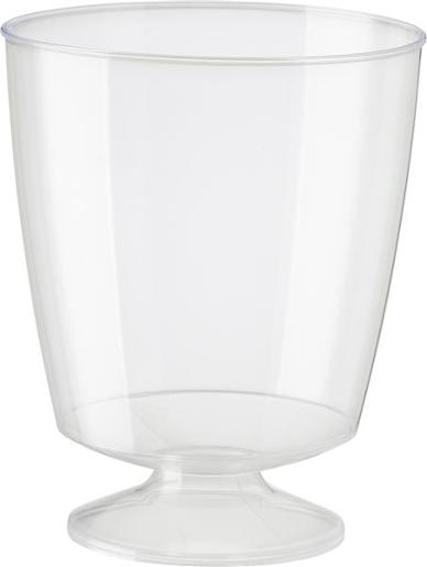 CAST AWAY PLASTIC ELEGANCE WINE GLASS 185ML 10S Pack Size: 25