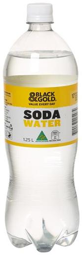 BLACK & GOLD SODA WATER Pack Size: 12