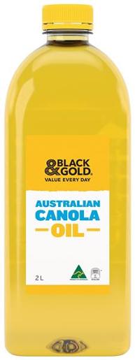 BLACK & GOLD AUSTRALIAN CANOLA OIL 2L Pack Size: 6