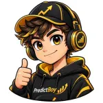 Illustrated avatar of PredictBoy, the author voice behind PredictFact
