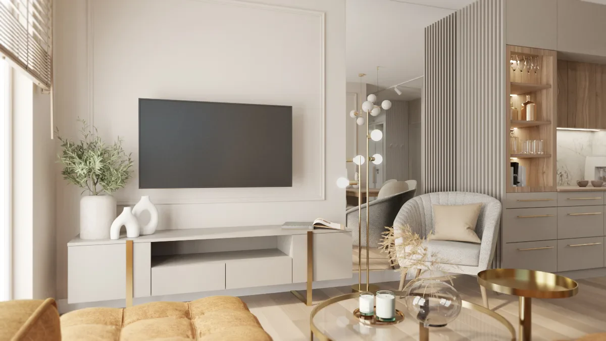 SALON Z ANEKSEM Z ODROBINĄ ZŁOTA