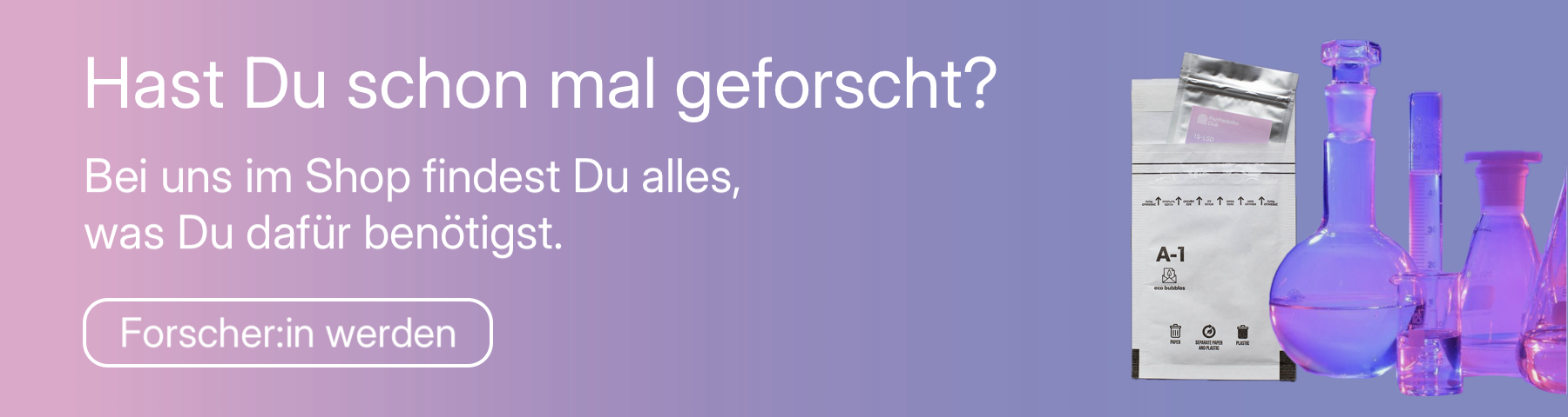 Werbung für legale LSD-Derivate in unserem LSD-Shop.