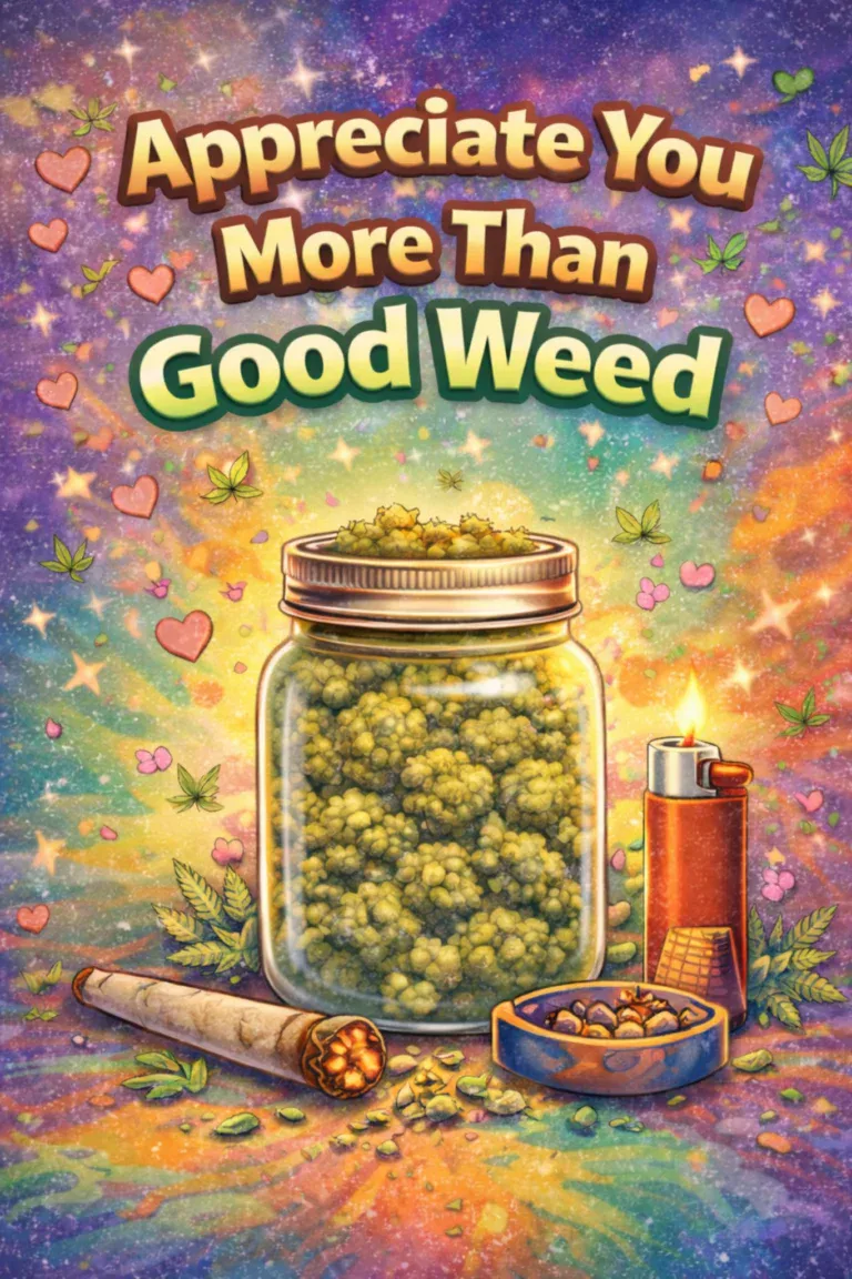 Appreciate You More Than Good Weed