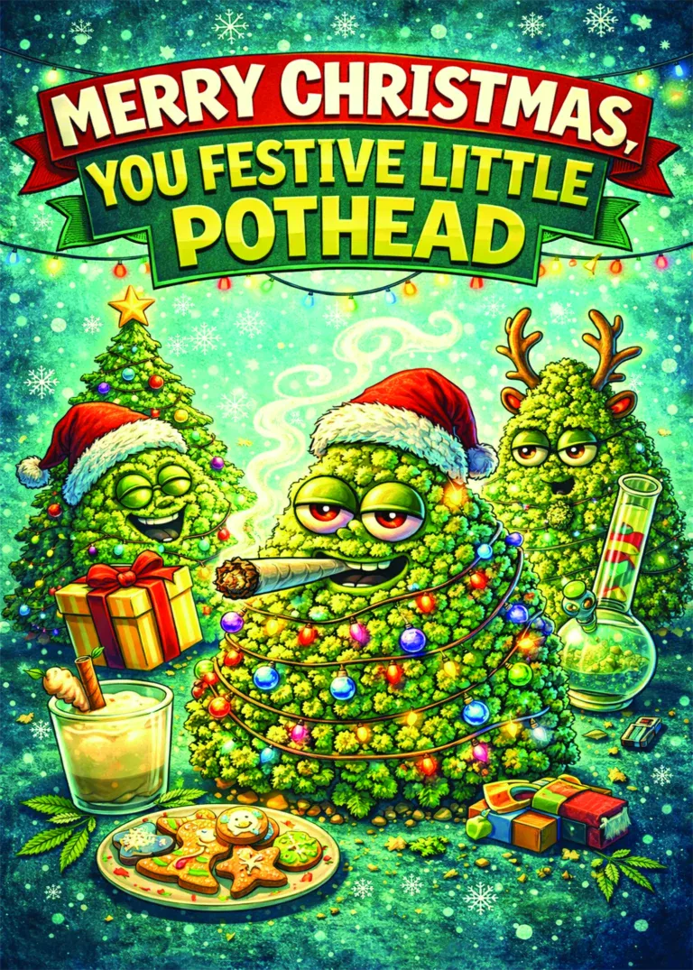 Merry Christmas, You Festive Little Pothead