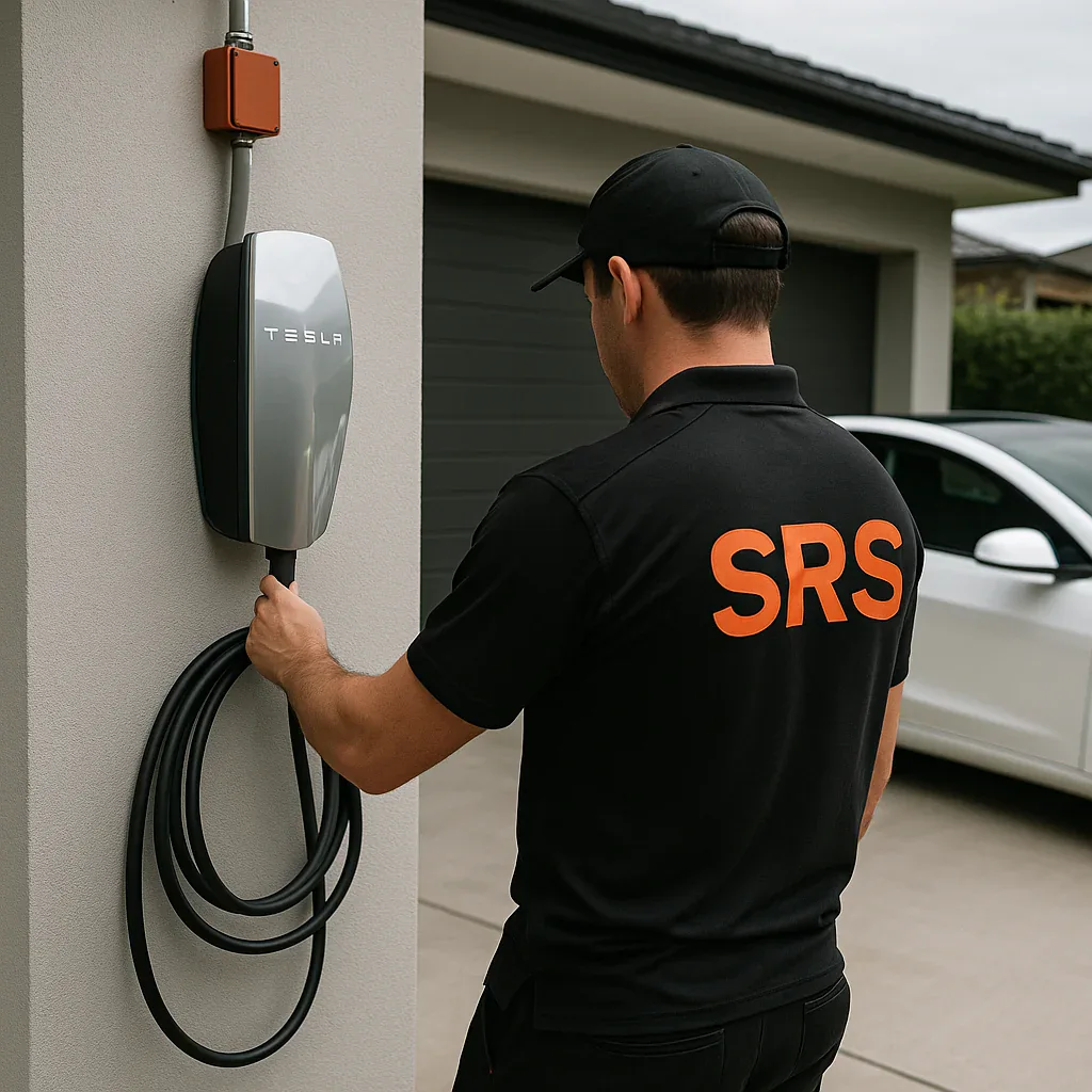 EV charger solar integration Sydney home