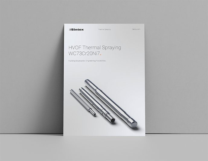 Mockup of HVOF Thermal Spraying datasheet