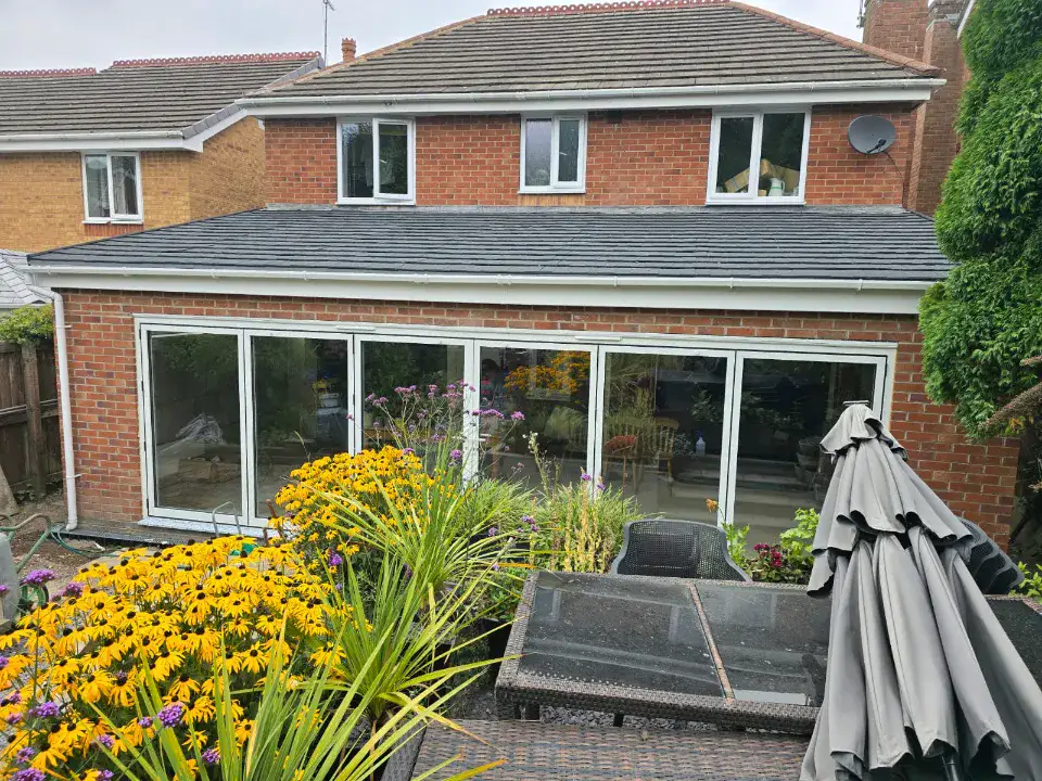 long lean to conservatory