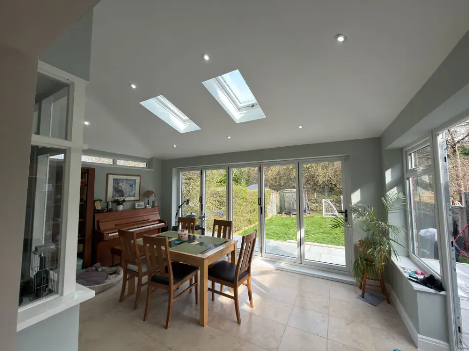 inside of home extension
